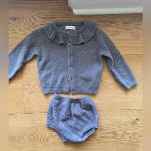 Quincy Mae sweater set, size 2-3, as pictured, worn only a few times